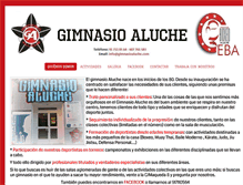 Tablet Screenshot of gimnasioaluche.com